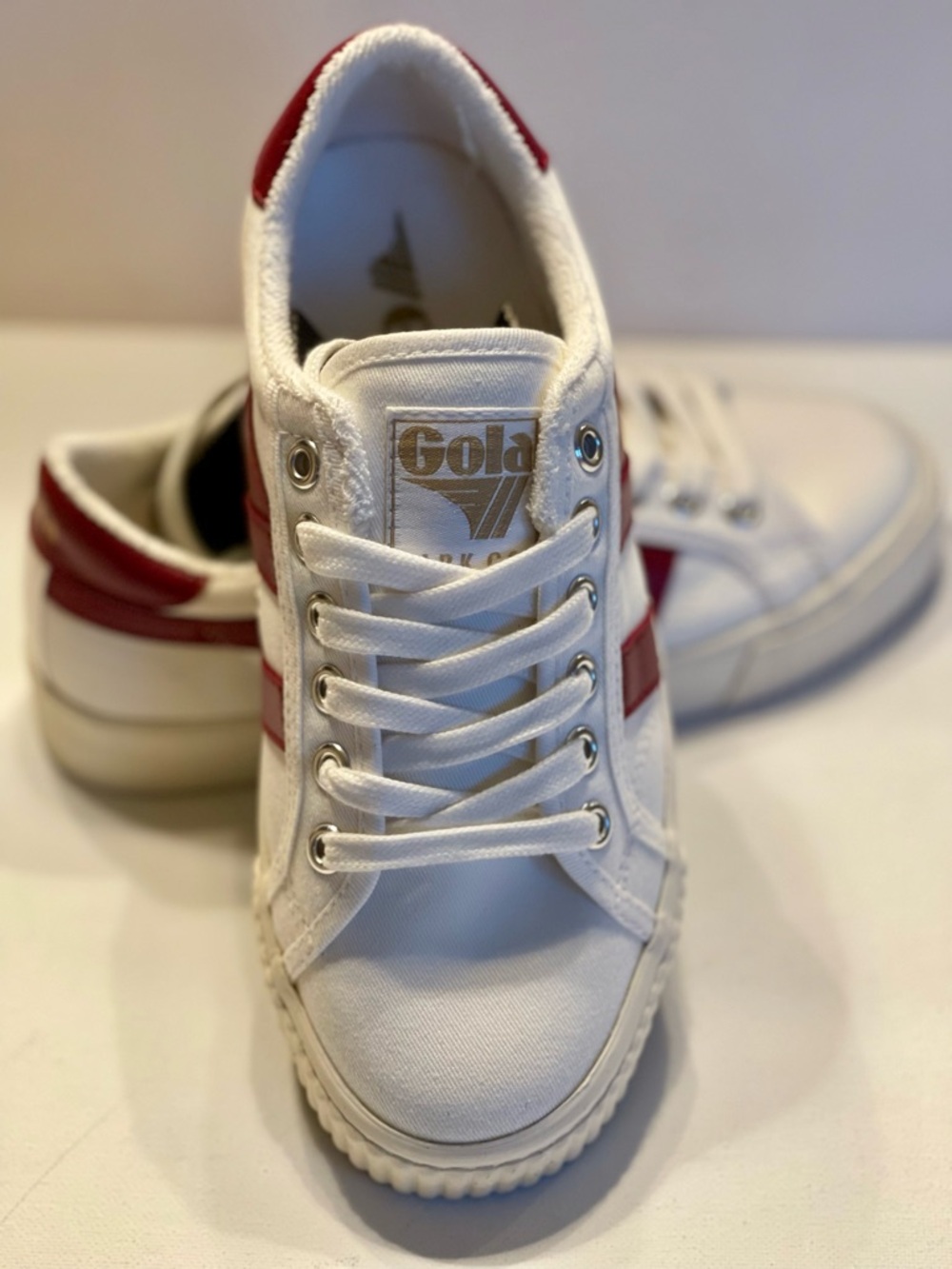 NIB GOLA VEGAN CLASSICS WOMENS TENNIS MARK COX SNEAKERS SIZE 5 - Picture 3 of 12